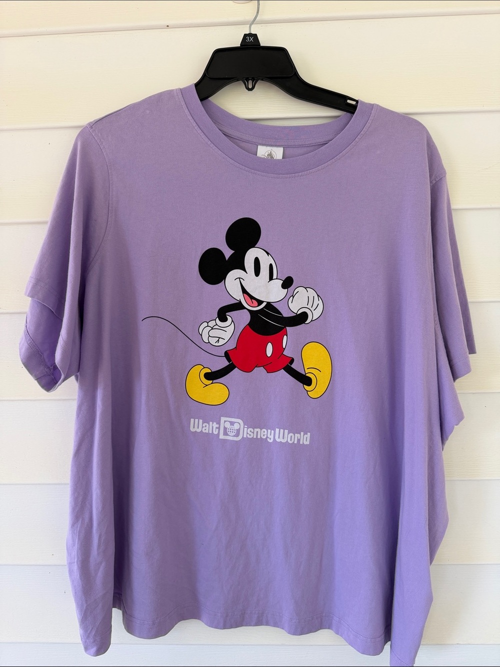 Disney Lavender Mickey Mouse Walt Disney World Graphic Tee - Womens